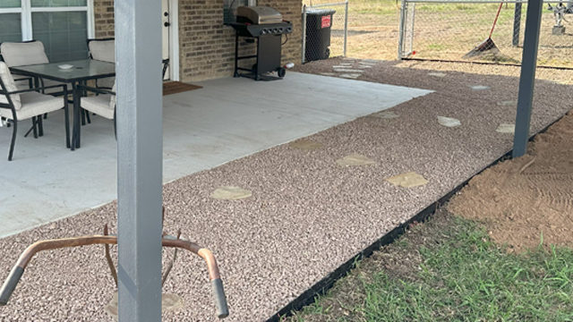 extended patio on porch